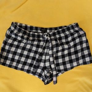 Forever 21 gingham flannel pajama shorts